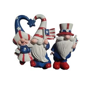 Zonling 3pic 4th of July Decorations Patriotic Gnomes - Gnomes Figurines Gift A5